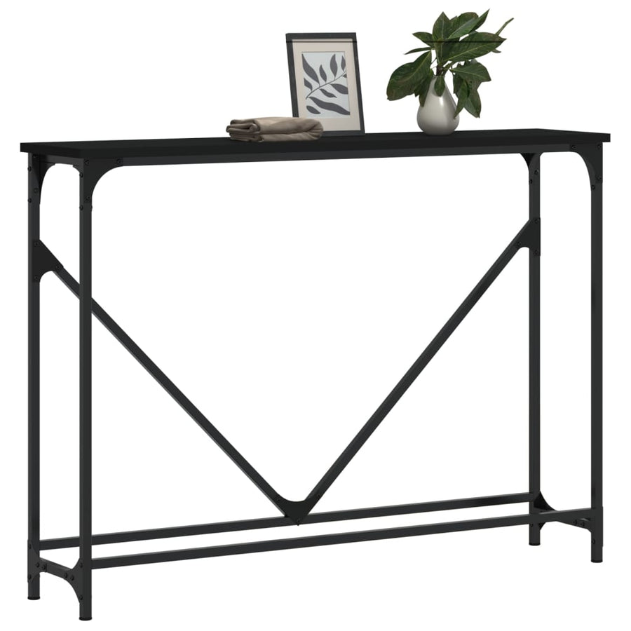 Wandtafel 02X22,5X75 Cm Bewerkt Hout Zwart