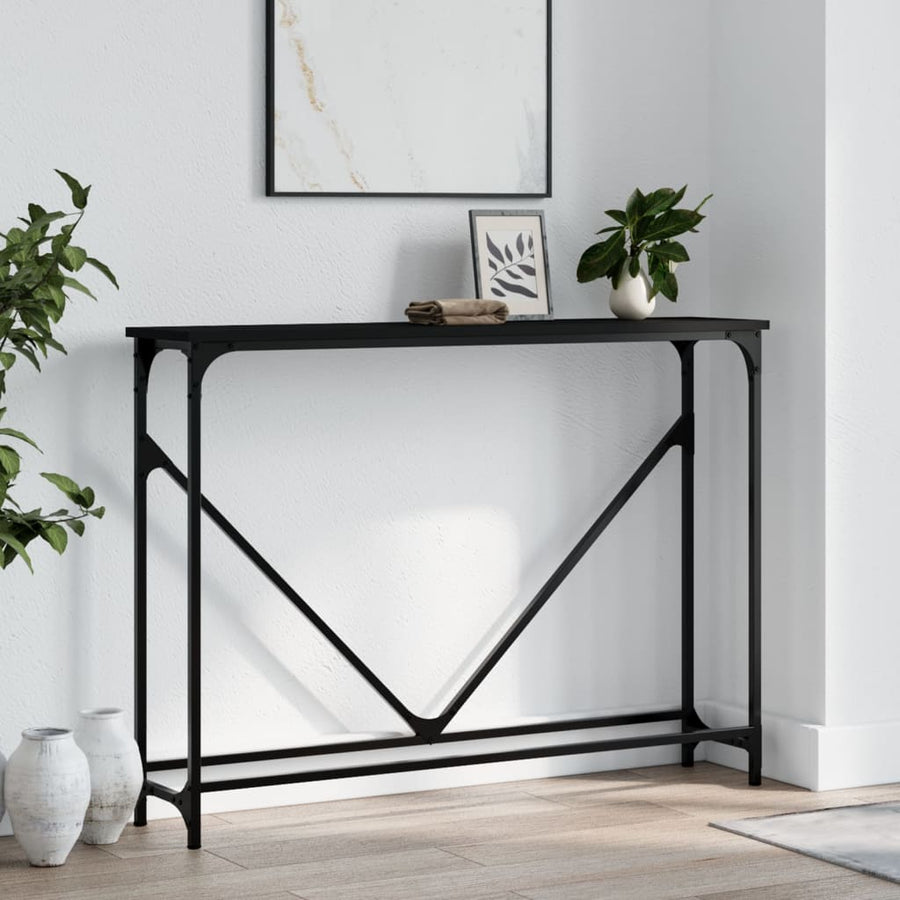 Wandtafel 02X22,5X75 Cm Bewerkt Hout Zwart