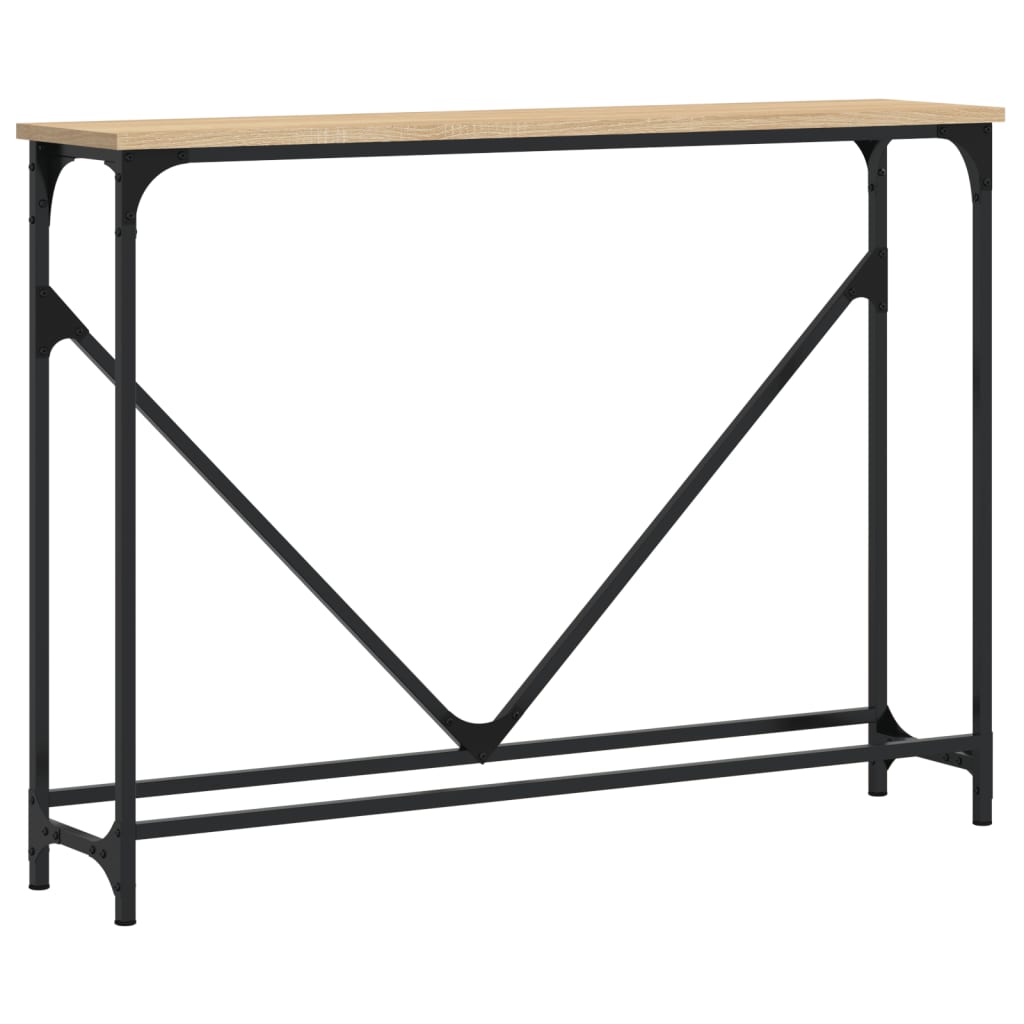 Wandtafel 102X22,5X75 Cm Bewerkt Hout Sonoma Eikenkleurig