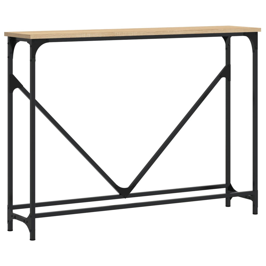 Wandtafel 102X22,5X75 Cm Bewerkt Hout Sonoma Eikenkleurig