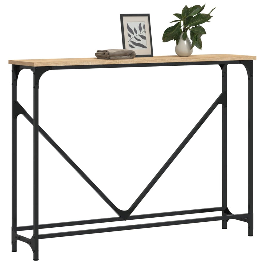 Wandtafel 102X22,5X75 Cm Bewerkt Hout Sonoma Eikenkleurig