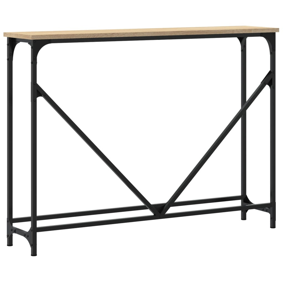 Wandtafel 102X22,5X75 Cm Bewerkt Hout Sonoma Eikenkleurig