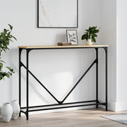 Wandtafel 102x22,5x75 cm bewerkt hout sonoma eiken