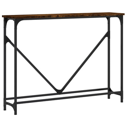 Wandtafel 102X22,5X75 Cm Bewerkt Hout Gerookt Eikenkleurig