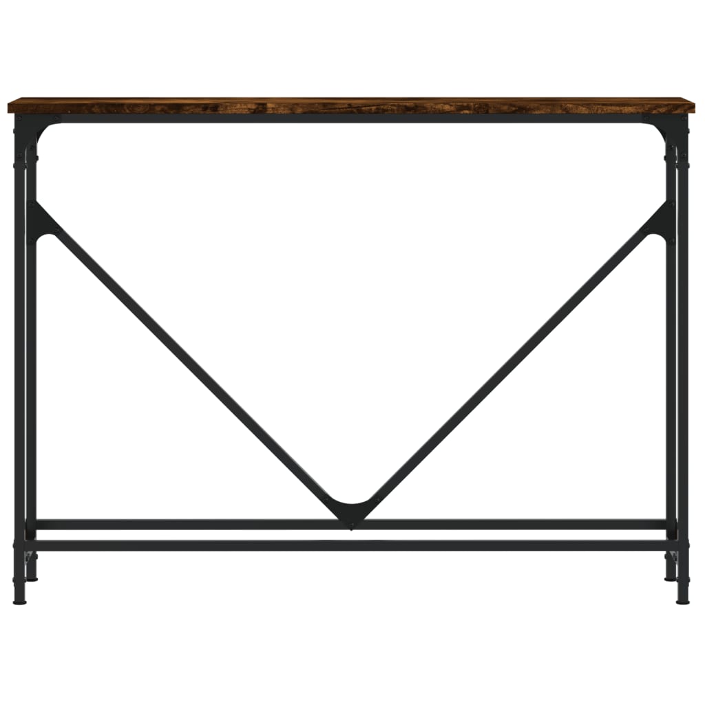 Wandtafel 102X22,5X75 Cm Bewerkt Hout Gerookt Eikenkleurig