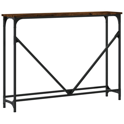 Wandtafel 102X22,5X75 Cm Bewerkt Hout Gerookt Eikenkleurig