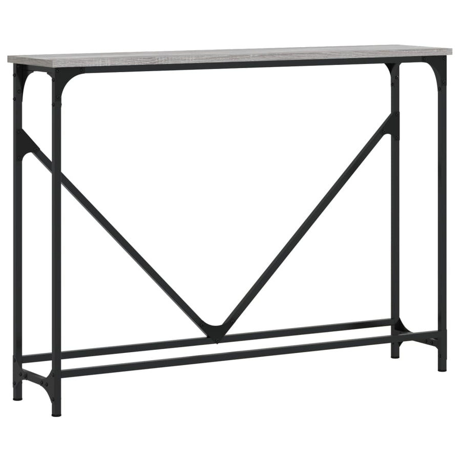 Wandtafel 102X22,5X75 Cm Bewerkt Hout Grijs Sonoma Eikenkleurig
