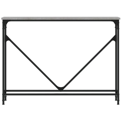 Wandtafel 102X22,5X75 Cm Bewerkt Hout Grijs Sonoma Eikenkleurig