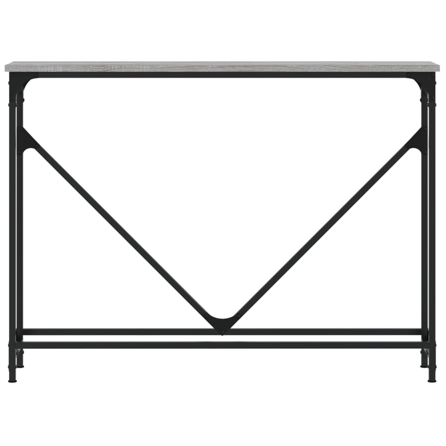 Wandtafel 102X22,5X75 Cm Bewerkt Hout Grijs Sonoma Eikenkleurig