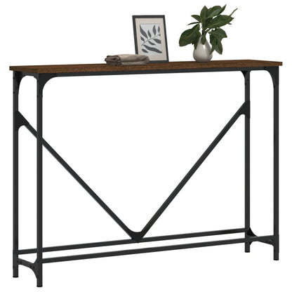 Wandtafel 102X22,5X75 Cm Bewerkt Hout Bruin Eikenkleur