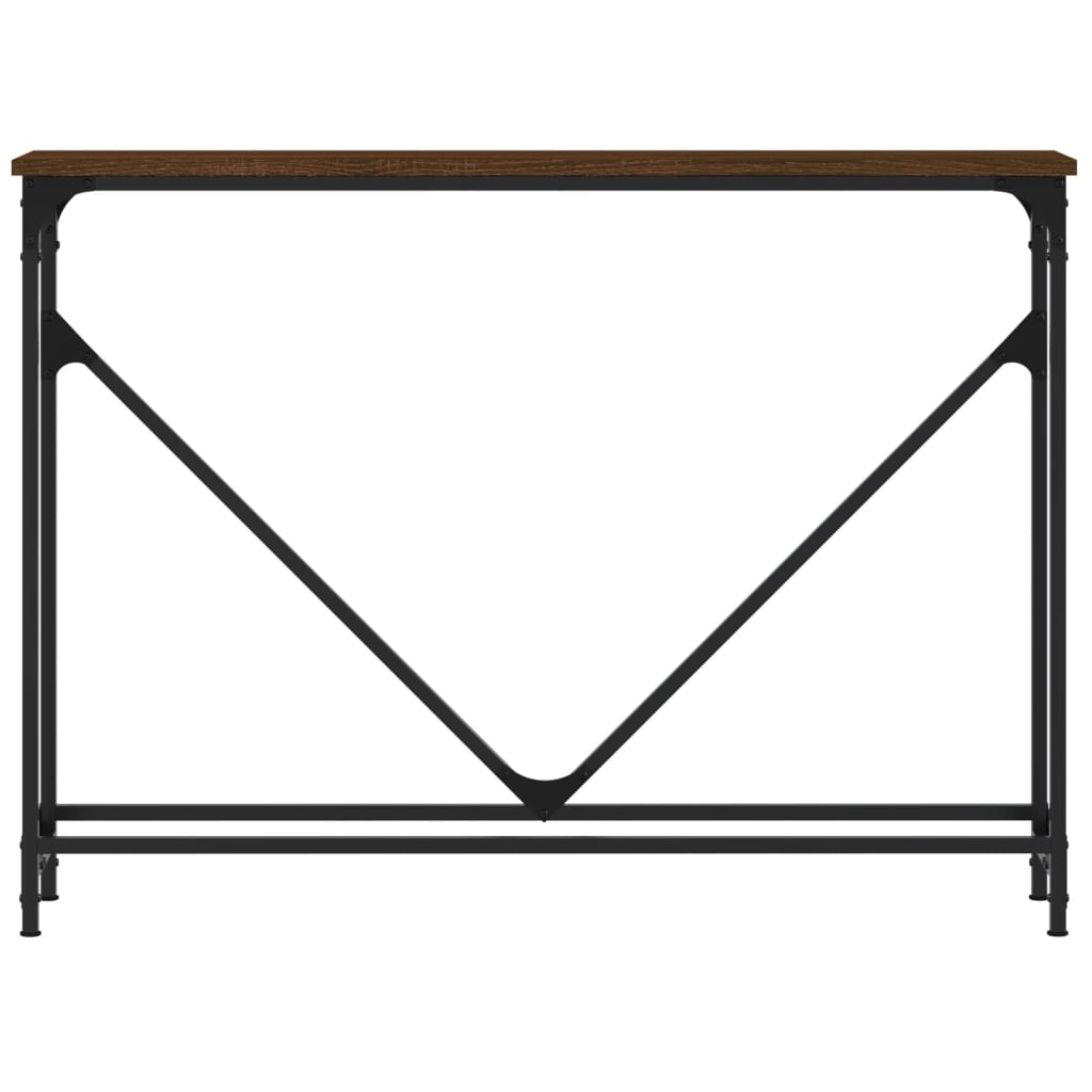 Wandtafel 102X22,5X75 Cm Bewerkt Hout Bruin Eikenkleur