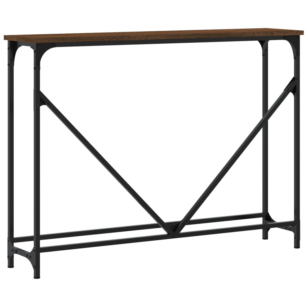 Wandtafel 102X22,5X75 Cm Bewerkt Hout Bruin Eikenkleur