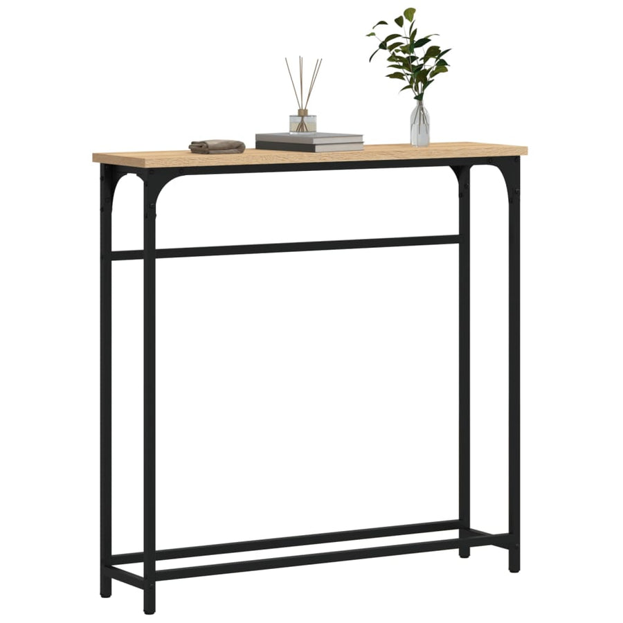 Wandtafel 75X9,5X75 Cm Bewerkt Hout Kleurig Sonoma eiken