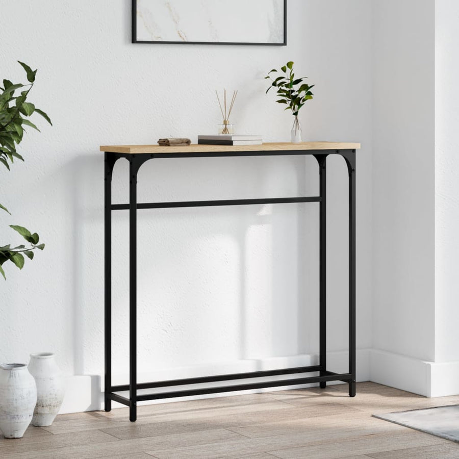 Wandtafel 75X9,5X75 Cm Bewerkt Hout Kleurig Sonoma eiken