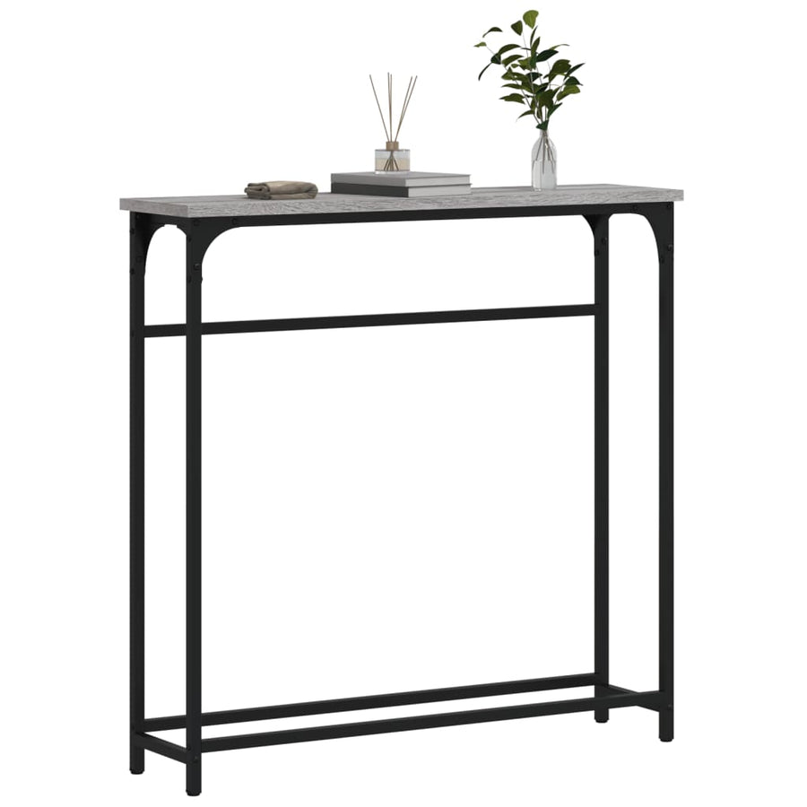 Wandtafel 75X9,5X75 Cm Bewerkt Hout Eikenkleurig Grijs sonoma