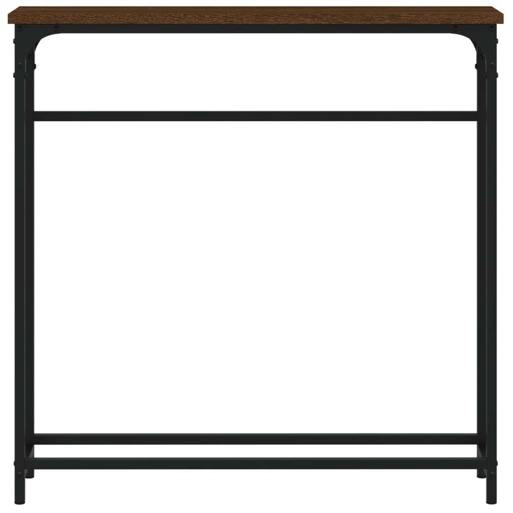 Wandtafel 75x19,5x75 cm bewerkt hout bruin eikenkleur