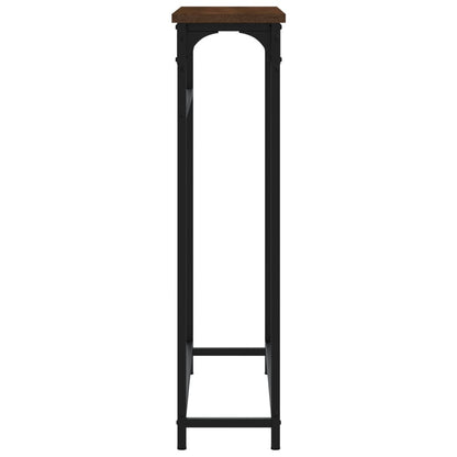 Wandtafel 75x19,5x75 cm bewerkt hout bruin eikenkleur