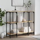 Console table 102x35x90 cm engineered wood Sonoma oak