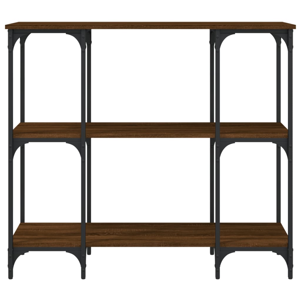 Wandtafel 102X35X90 Cm Bewerkt Hout Bruin Eikenkleur