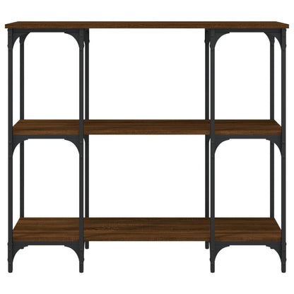 Wandtafel 102X35X90 Cm Bewerkt Hout Bruin Eikenkleur