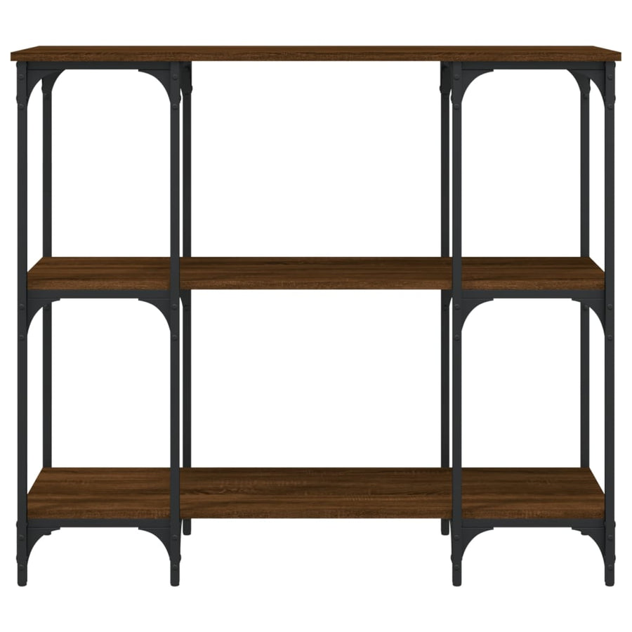 Wandtafel 102X35X90 Cm Bewerkt Hout Bruin Eikenkleur