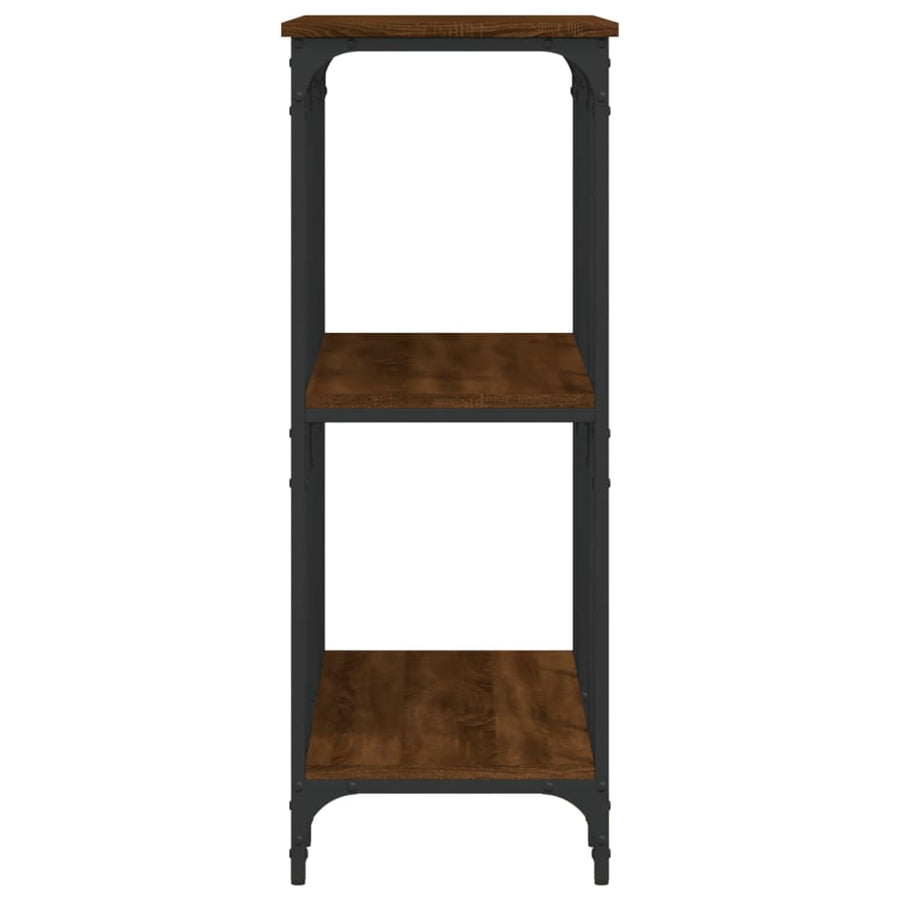 Wandtafel 102X35X90 Cm Bewerkt Hout Bruin Eikenkleur