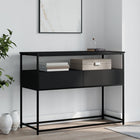 Wandtafel 100x40x75 cm zwart metaal