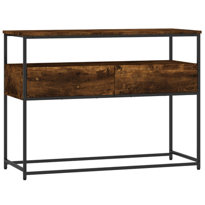 Wandtafel 100X40X75 Cm Bewerkt Hout Gerookt Eikenkleurig
