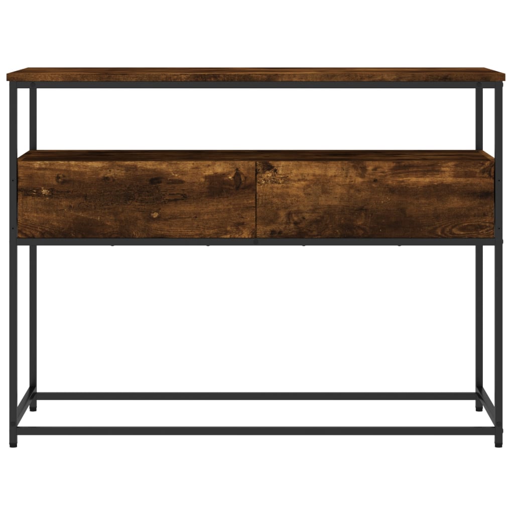 Wandtafel 100X40X75 Cm Bewerkt Hout Gerookt Eikenkleurig