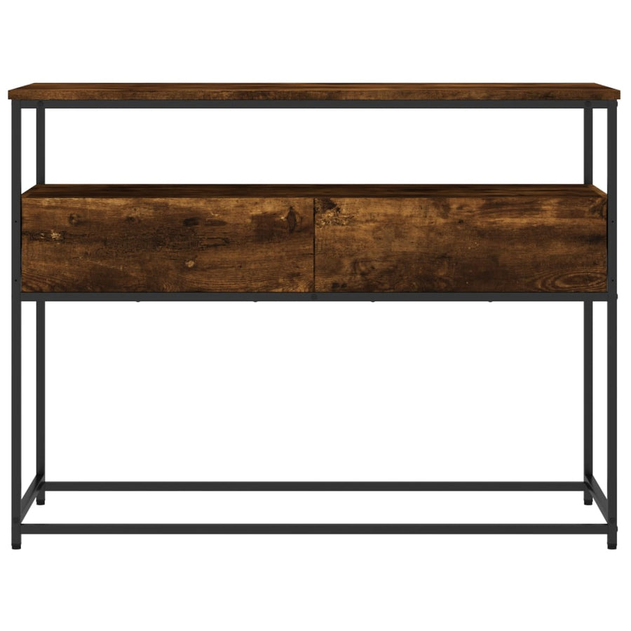 Wandtafel 100X40X75 Cm Bewerkt Hout Gerookt Eikenkleurig