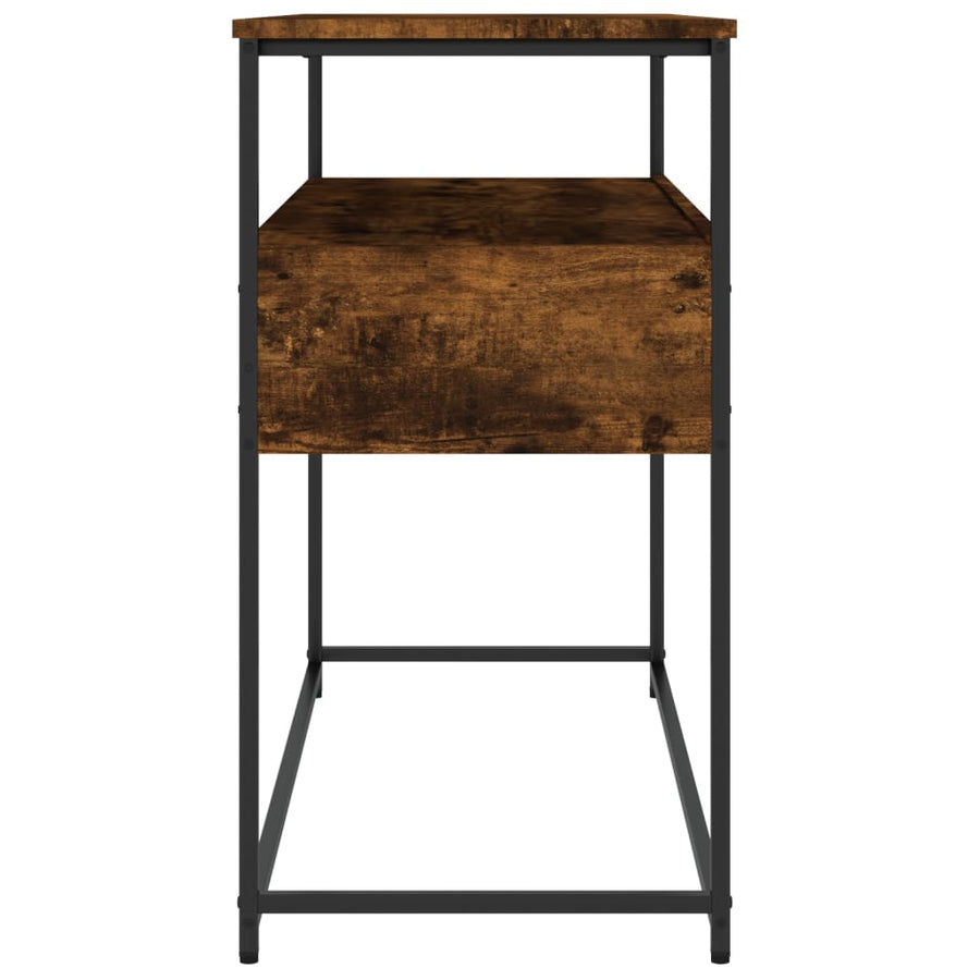 Wandtafel 100X40X75 Cm Bewerkt Hout Gerookt Eikenkleurig