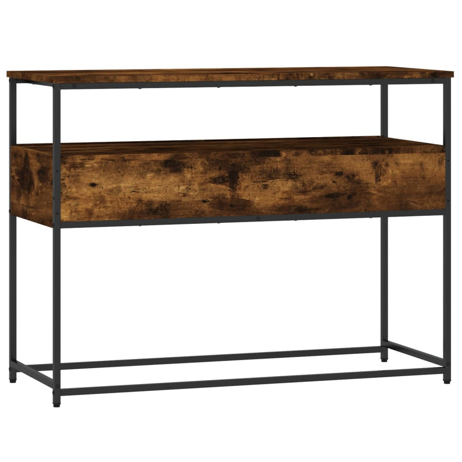 Wandtafel 100X40X75 Cm Bewerkt Hout Gerookt Eikenkleurig