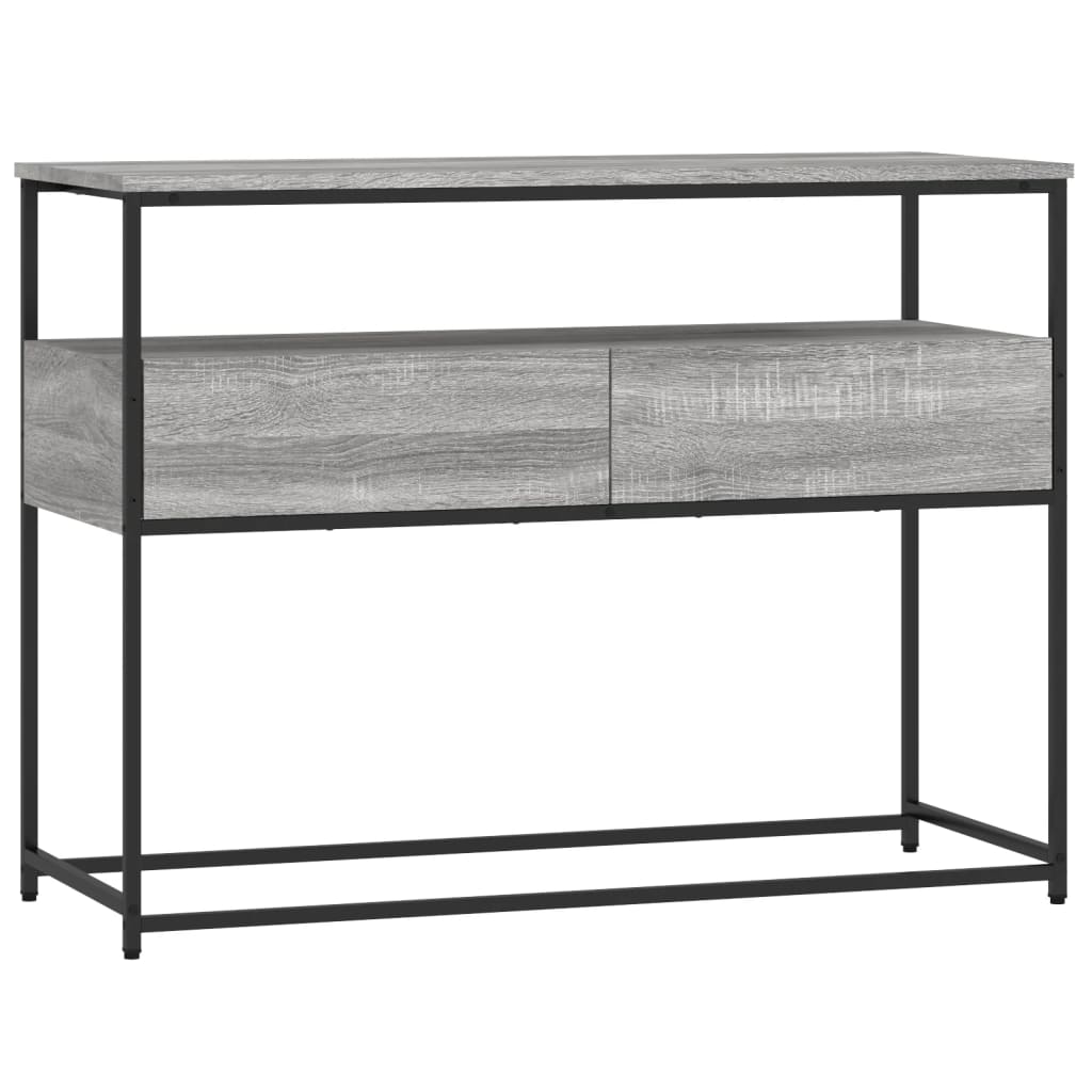 Wandtafel 100X40X75 Cm Bewerkt Hout Grijs Sonoma Eikenkleurig