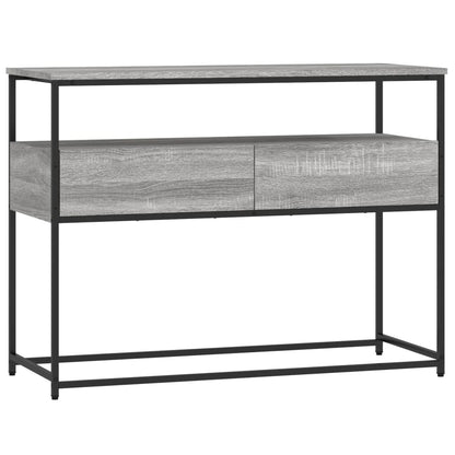 Wandtafel 100X40X75 Cm Bewerkt Hout Grijs Sonoma Eikenkleurig