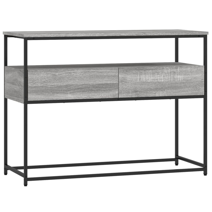 Wandtafel 100X40X75 Cm Bewerkt Hout Grijs Sonoma Eikenkleurig