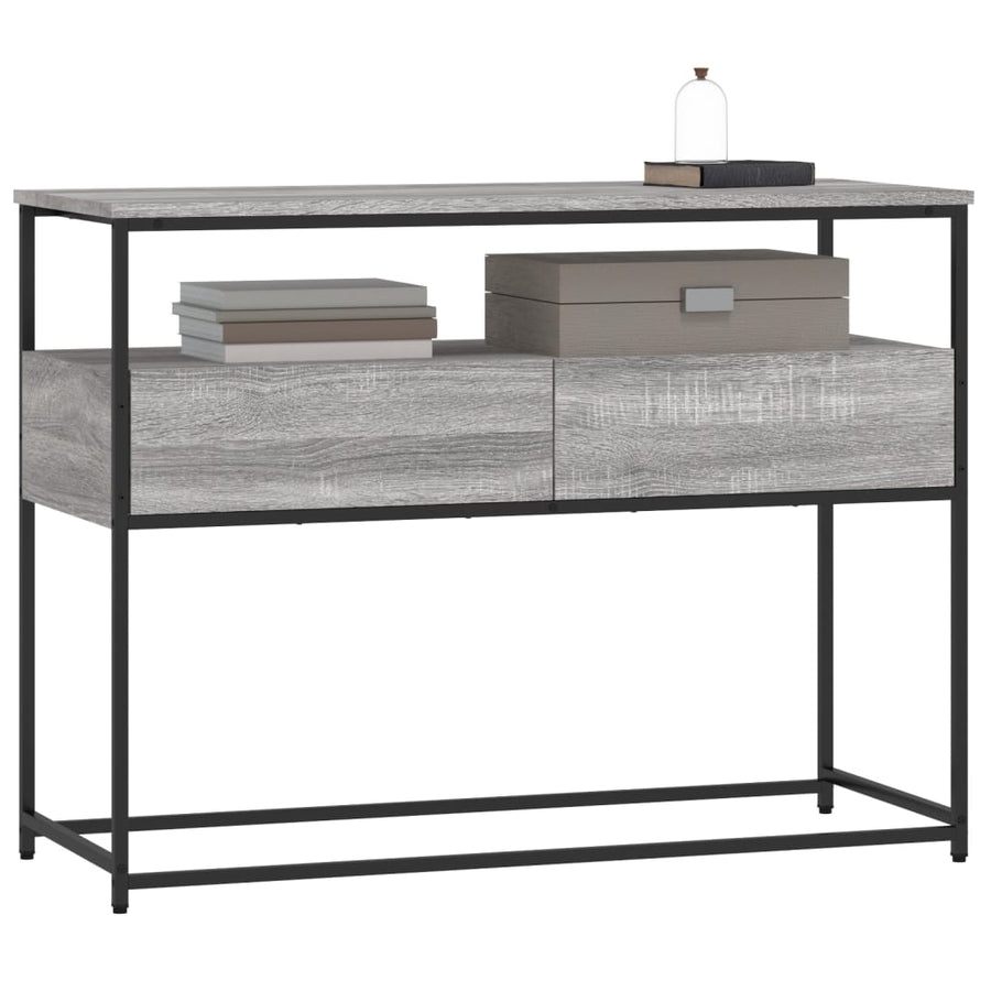 Wandtafel 100X40X75 Cm Bewerkt Hout Grijs Sonoma Eikenkleurig