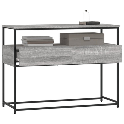Wandtafel 100X40X75 Cm Bewerkt Hout Grijs Sonoma Eikenkleurig