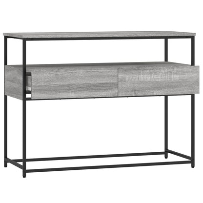 Wandtafel 100X40X75 Cm Bewerkt Hout Grijs Sonoma Eikenkleurig