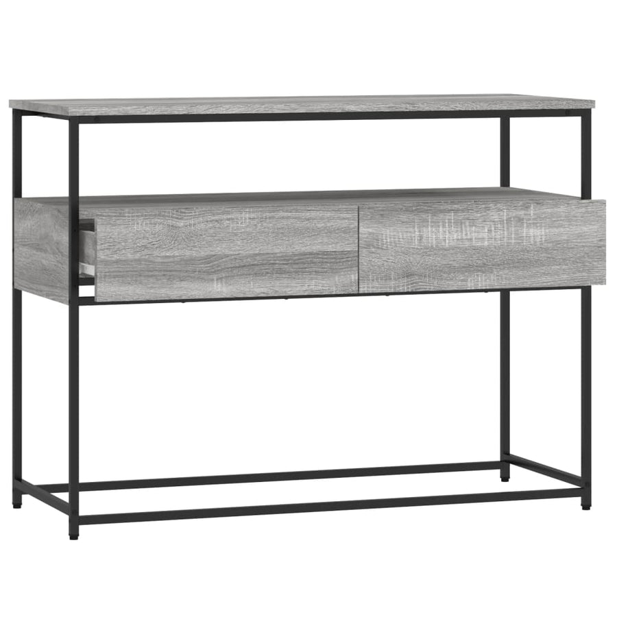 Wandtafel 100X40X75 Cm Bewerkt Hout Grijs Sonoma Eikenkleurig