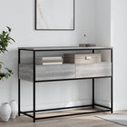Console table 100x40x75 cm engineered wood grey Sonoma oak colour