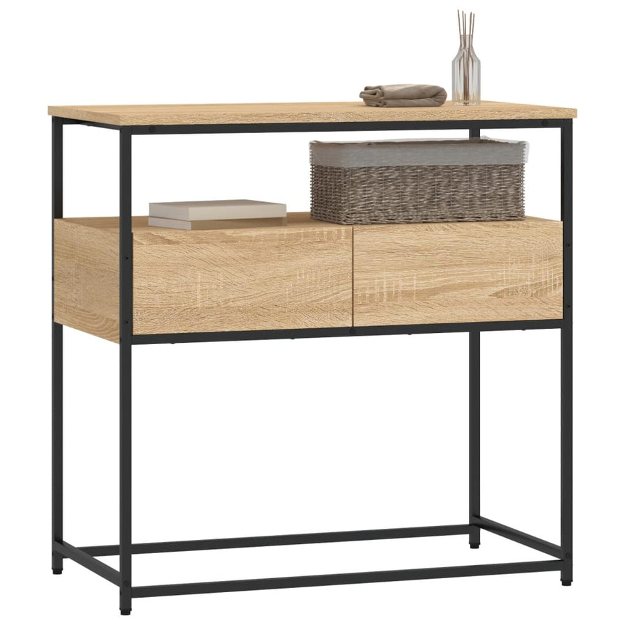Wandtafel 75X40X75 Cm Bewerkt Hout Sonoma Eikenkleurig