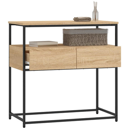 Wandtafel 75X40X75 Cm Bewerkt Hout Sonoma Eikenkleurig
