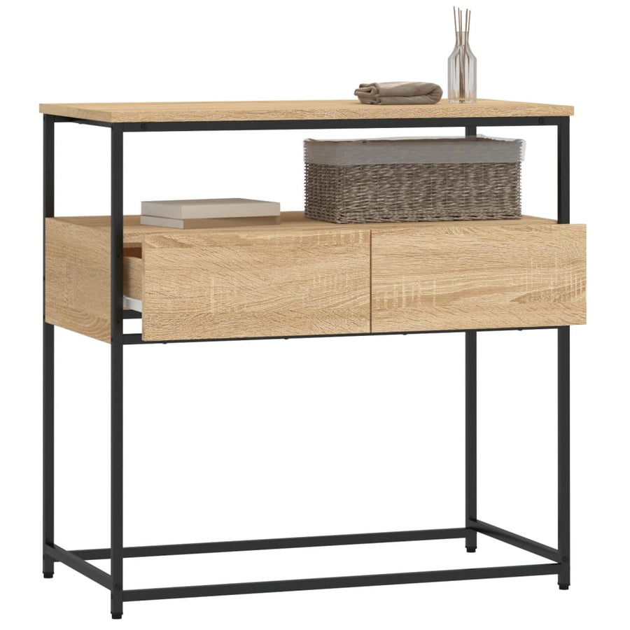Wandtafel 75X40X75 Cm Bewerkt Hout Sonoma Eikenkleurig