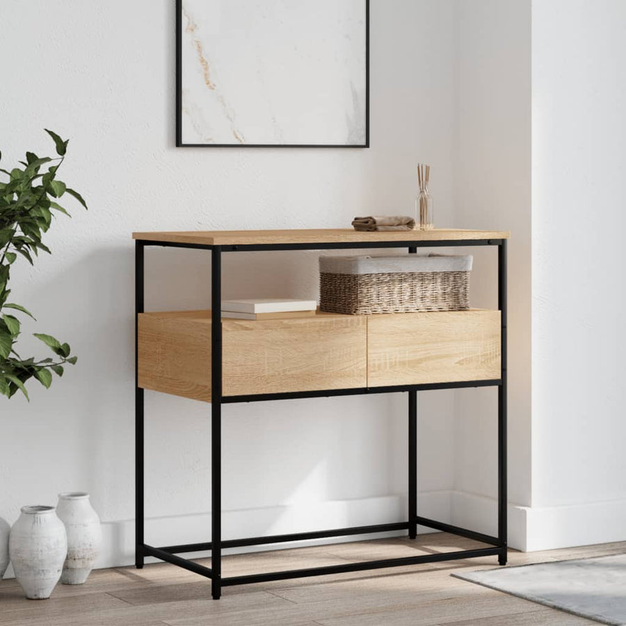 Wandtafel 75X40X75 Cm Bewerkt Hout Sonoma Eikenkleurig