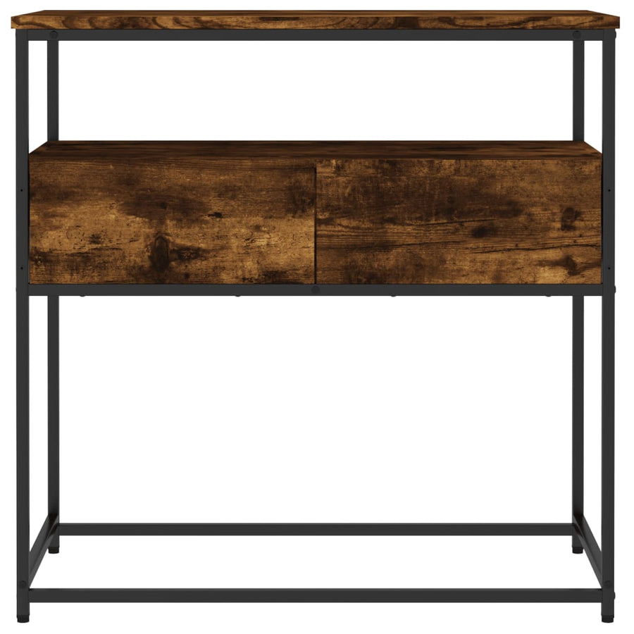 Wandtafel 75X40X75 Cm Bewerkt Hout Gerookt Eikenkleurig