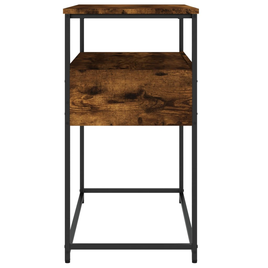 Wandtafel 75X40X75 Cm Bewerkt Hout Gerookt Eikenkleurig