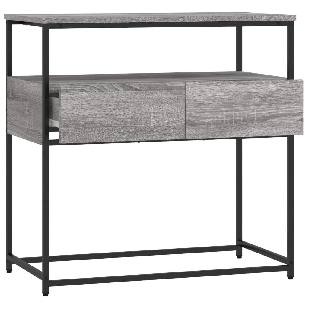 Wandtafel 75X40X75 Cm Bewerkt Hout Grijs Sonoma Eikenkleurig