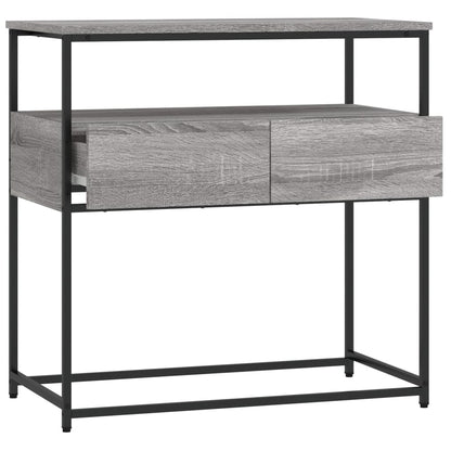 Wandtafel 75X40X75 Cm Bewerkt Hout Grijs Sonoma Eikenkleurig