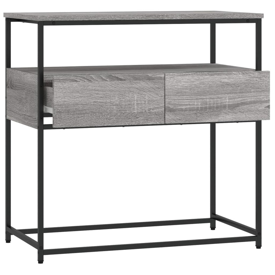 Wandtafel 75X40X75 Cm Bewerkt Hout Grijs Sonoma Eikenkleurig
