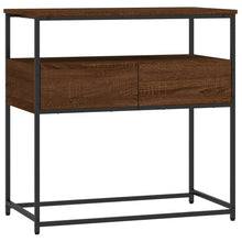Wandtafel 75X40X75 Cm Bewerkt Hout Bruin Eikenkleur